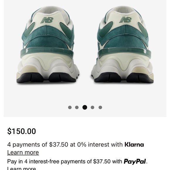 New Balance 9060 green Sneakers - Picture 2 of 7